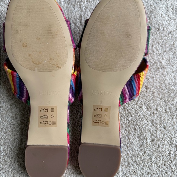 J. Crew Women's Colorful Striped Sandals - Picture 2 of 3